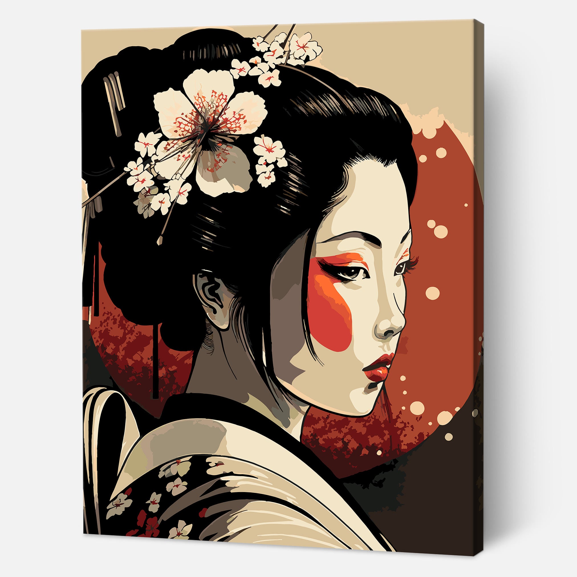 Geisha Mystery - Paint by Numbers Kit | PaintVibe