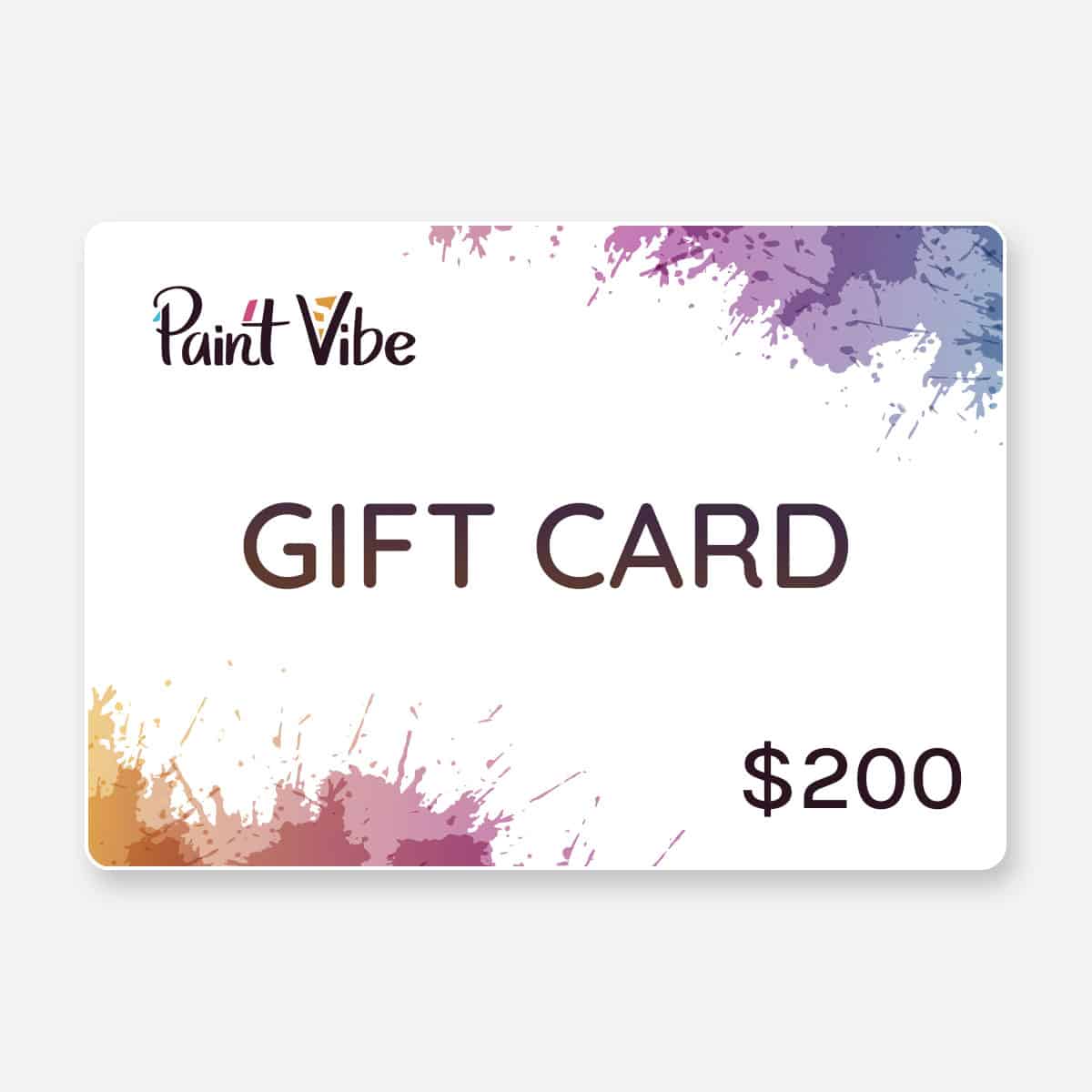 PaintVibe Gift Card