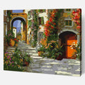 The yard in flowers