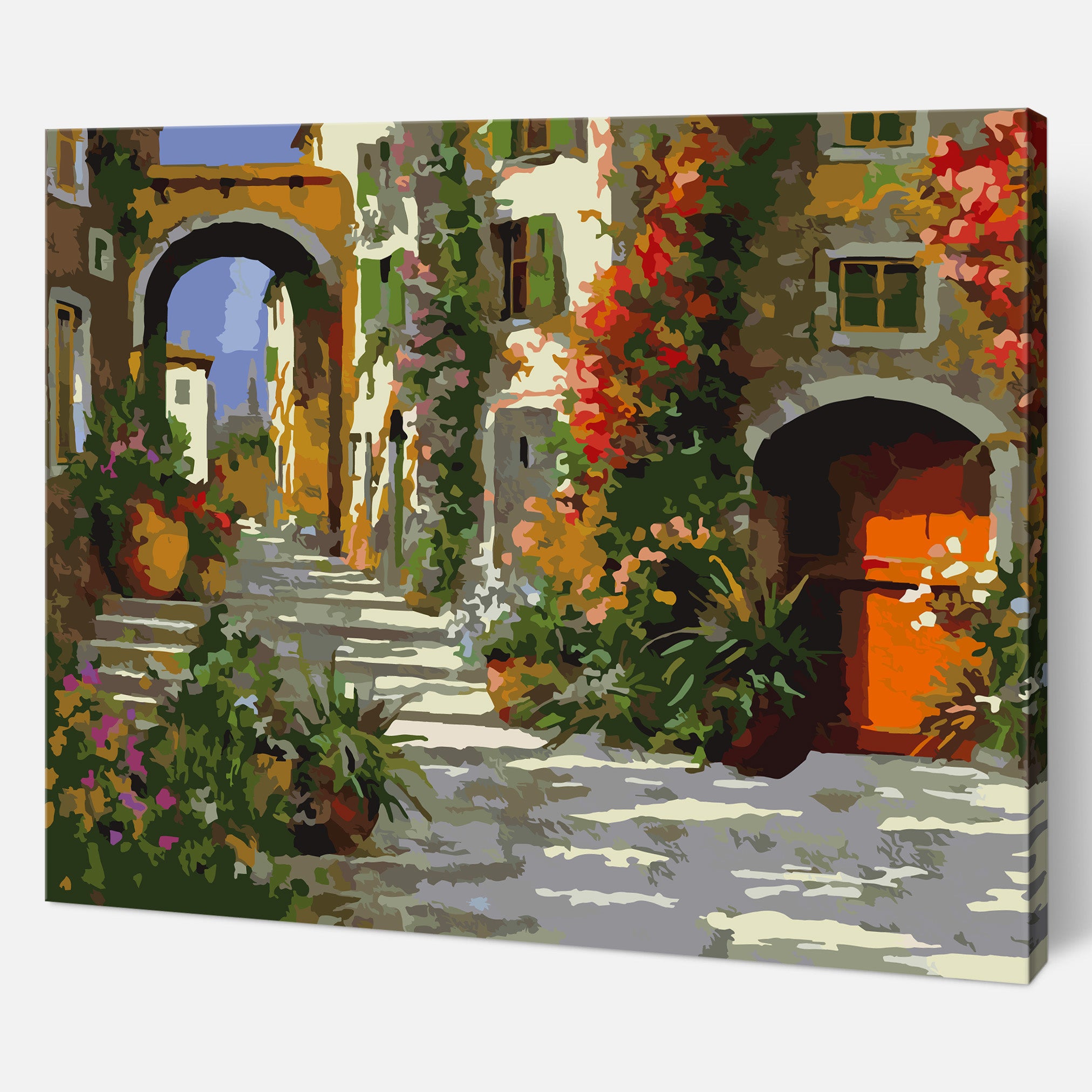 The yard in flowers