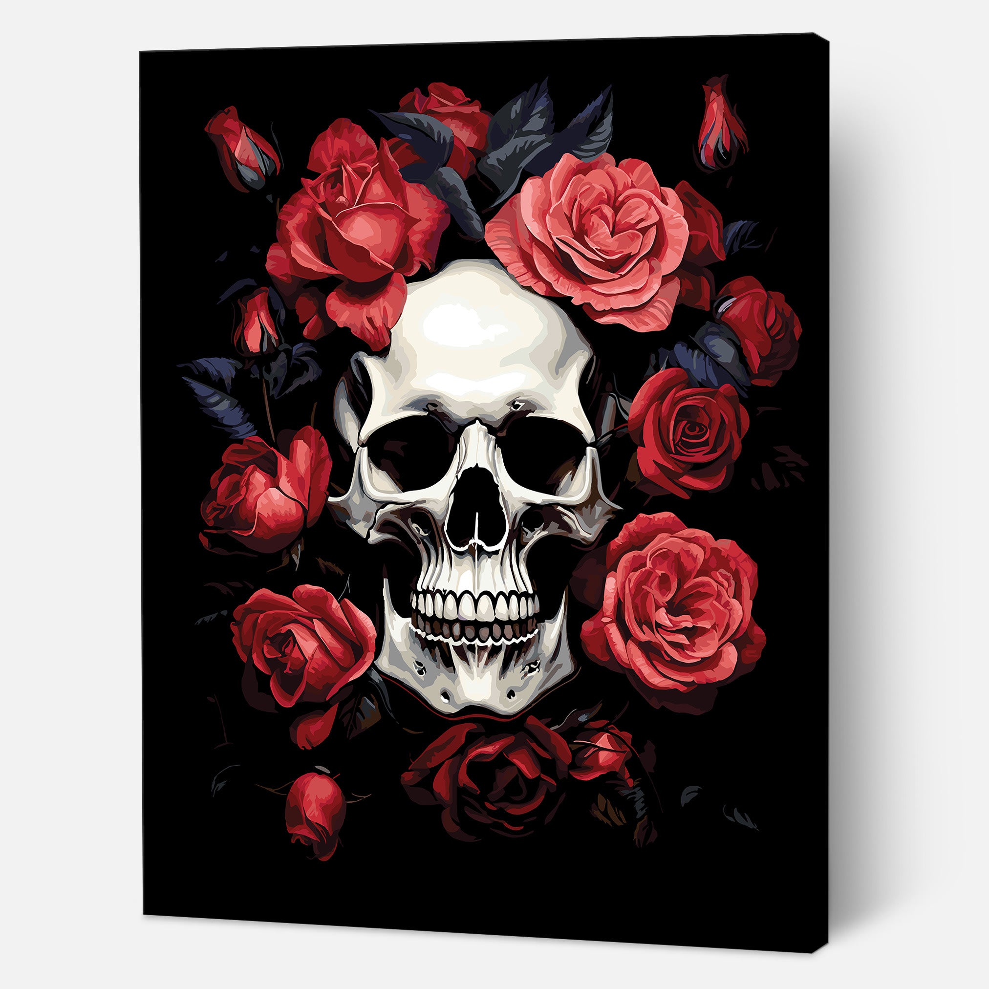 Skull in Roses