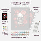 Skull in Roses