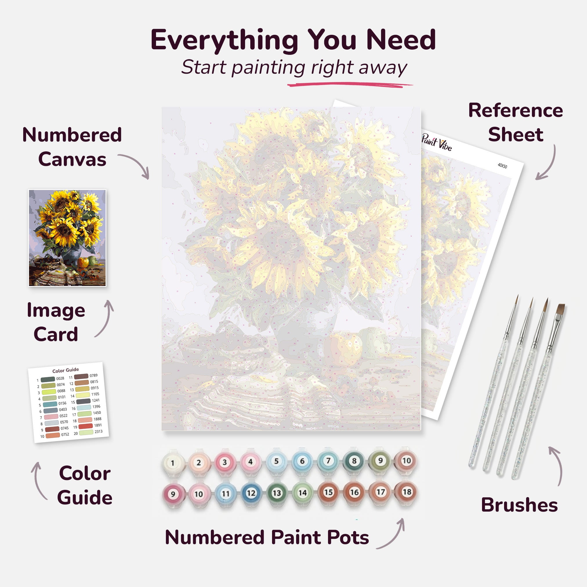 Sunflowers in a vase