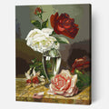 Roses in a Glass Vase