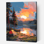 Evening by the water's edge