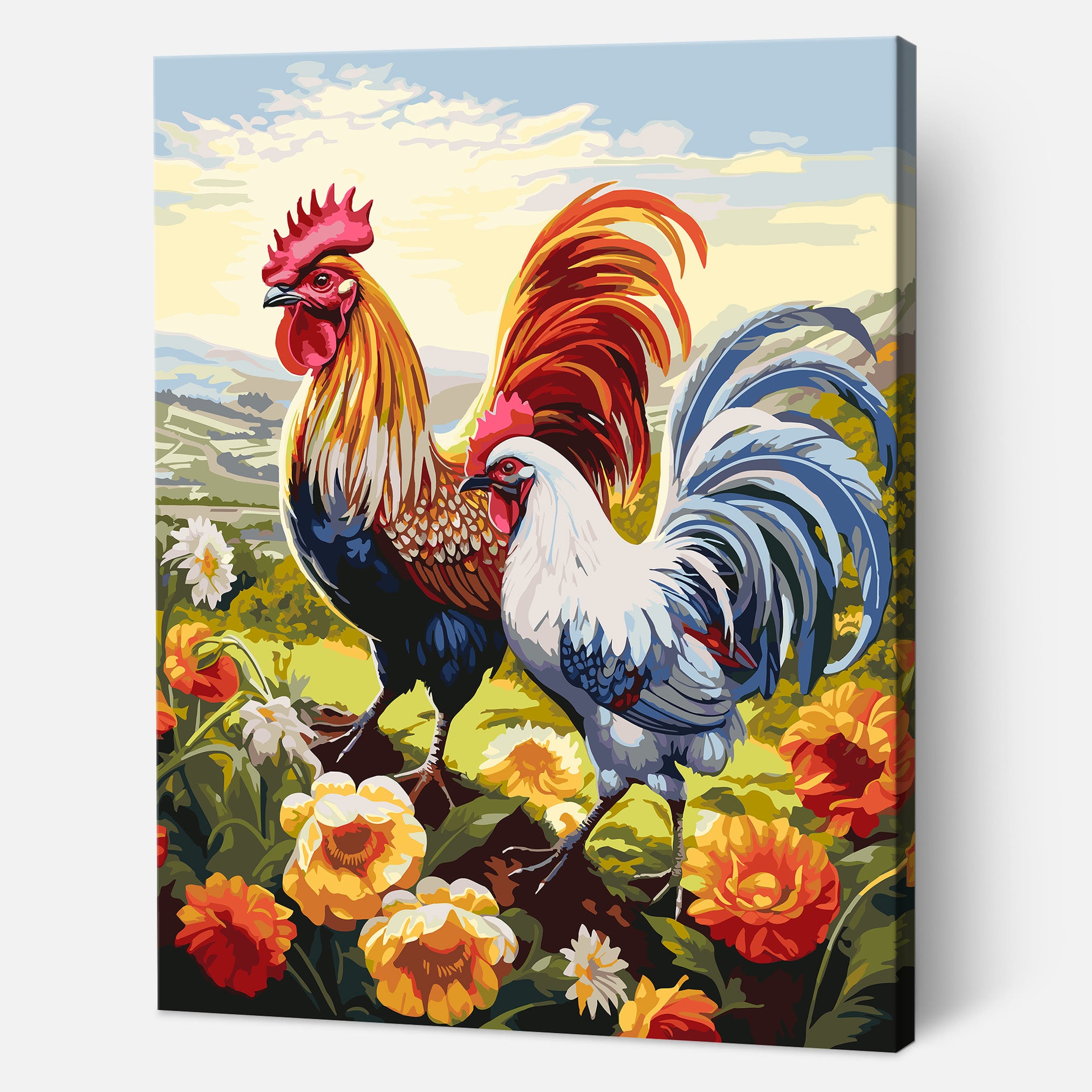 Chicken and Rooster