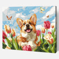 Joyful Corgi Bloom