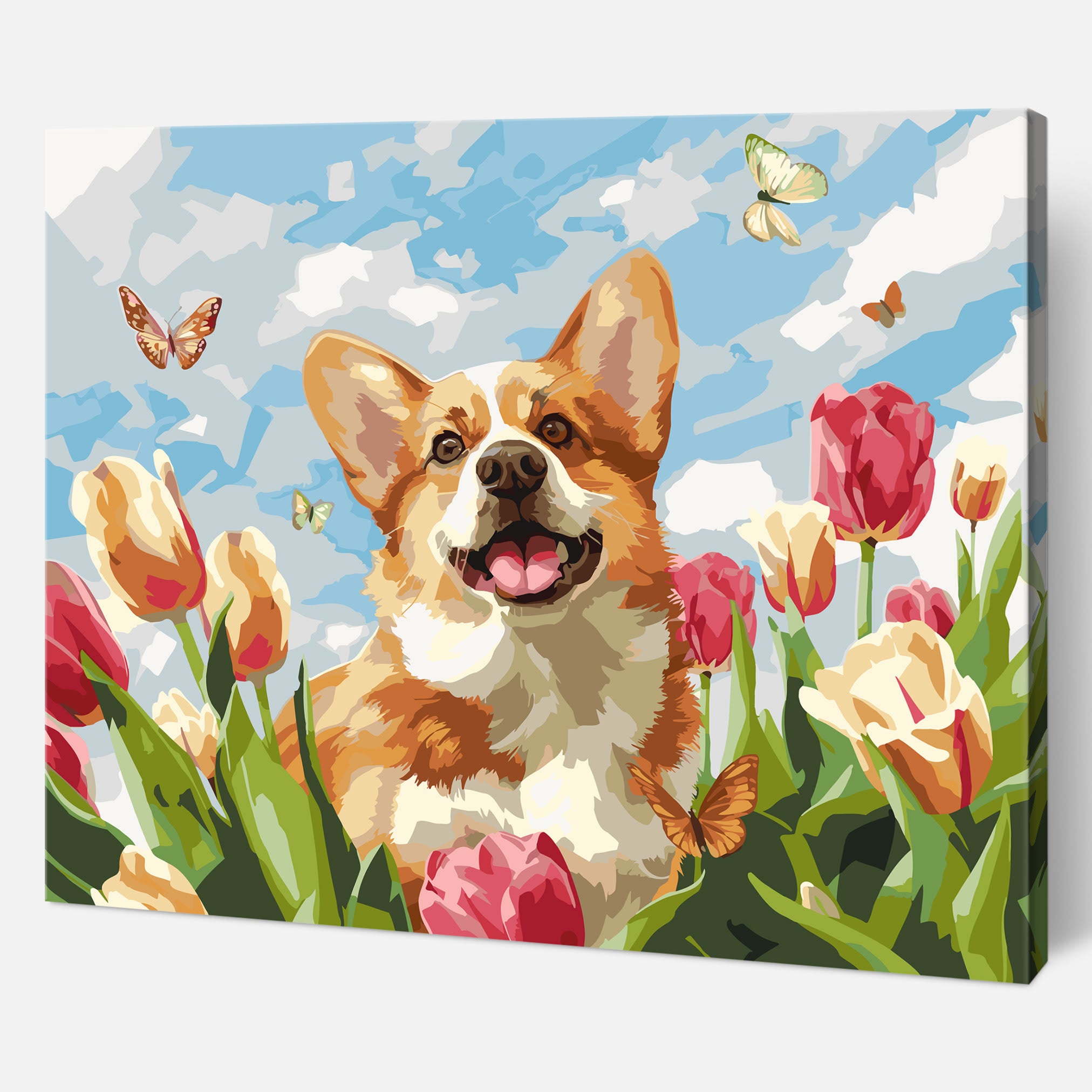 Joyful Corgi Bloom